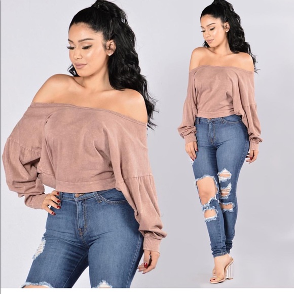 Fashion Nova Tops - Off the shoulder top
